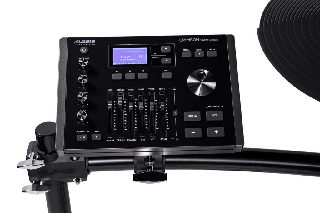 Electronic modul, a heart and brain of the new Alesis Crimson III electronic drum kit.