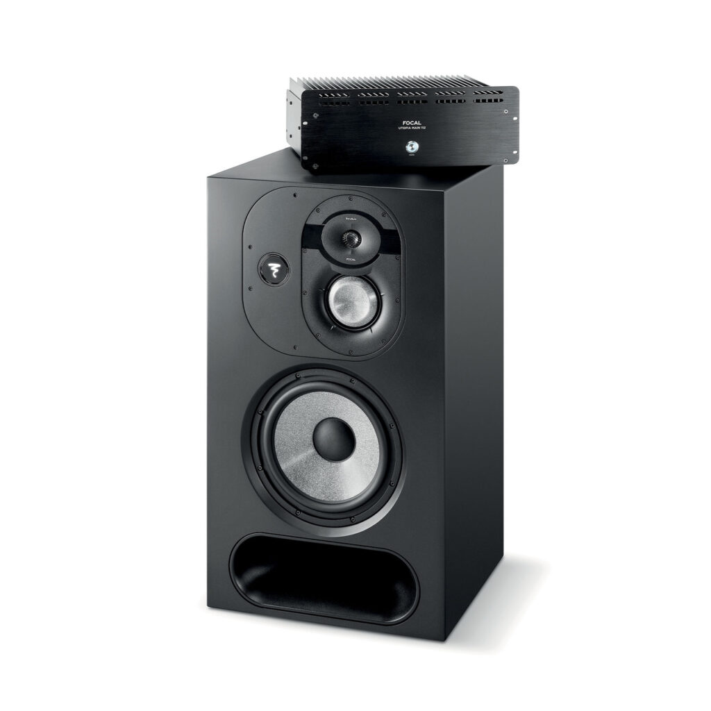 Focal Utopia Main 112 studio monitor. A product photo on a white background.